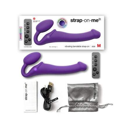 Strap On Me Flexible Dildo - Metallic Rose
