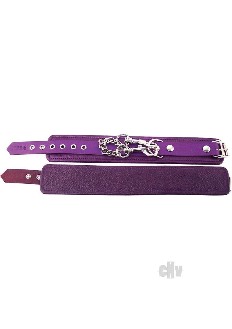 Plain Leather Wrist Cuffs - PINK