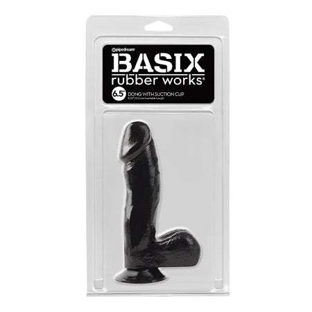 Basix Rubber Works 6.5 Dong w/Suction Cup - Flesh