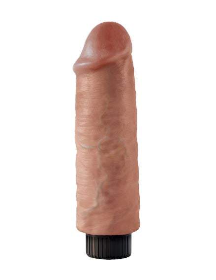 King Cock 7 Uncut Dildo - Tan