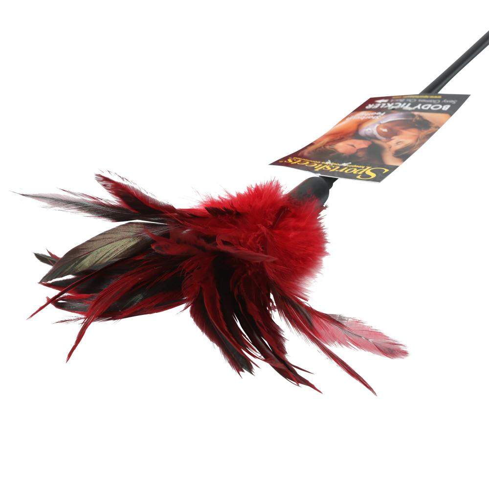 Ostrich Feather Red Tickler