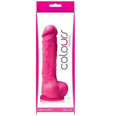 Colours Pleasures 8 Dildo w/Suction Cup - Pink