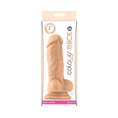 Colours Pleasures 5 Dildo w/Suction Cup - Flesh