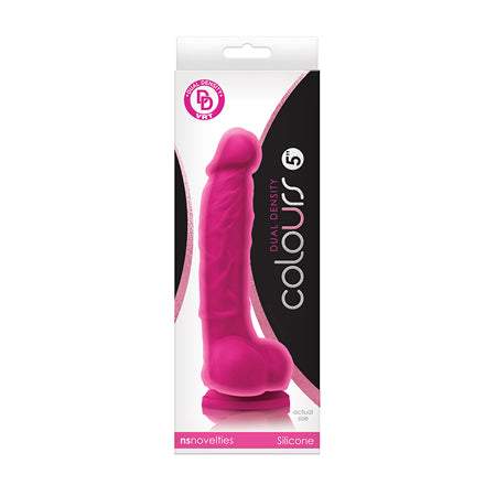 Colours Pleasures 4 Dong w/Balls & Suction Cup - Purple