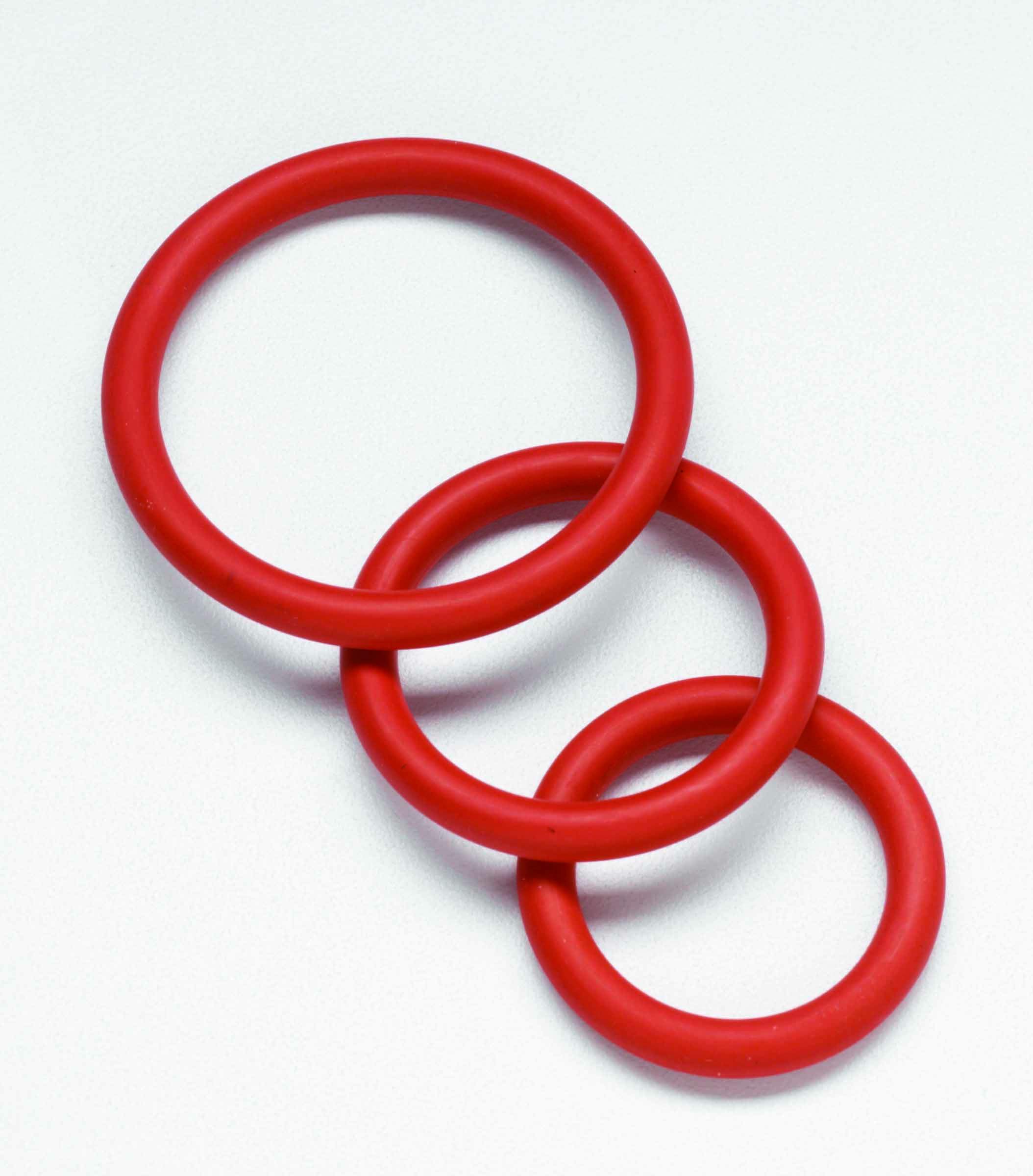 Spartacus Nitrile Cock Ring Set - Blue Pack of 3