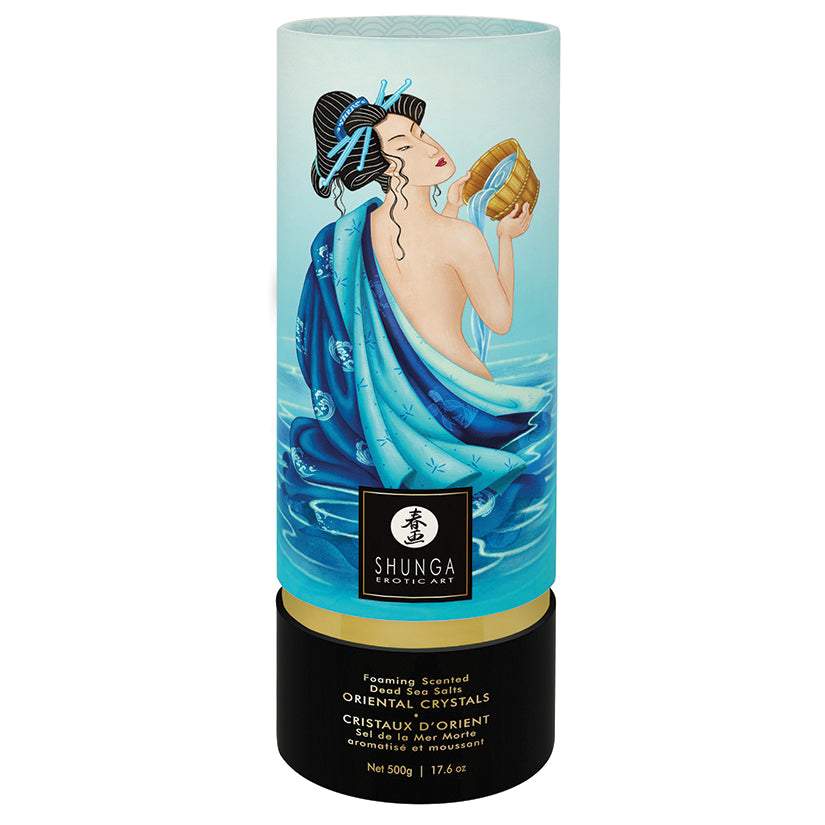 Shunga Oriental Crystals Bath Salts-Lotus Flower 17.6oz