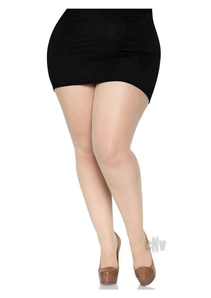 Cuban Foot Pantyhose 1x-2x Nud/blk