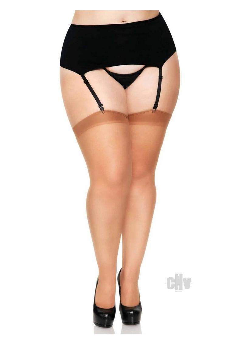 Backseam Sheer Hose 1x-2x Nude