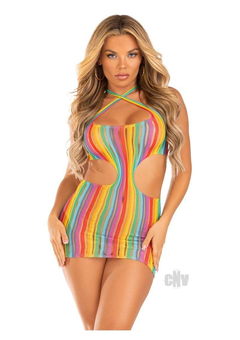 Seamless Shred Racer Thong Suit Os Mag