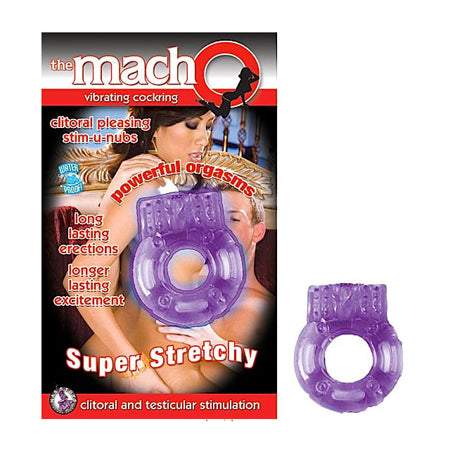 Double Penetrator Cock Ring - Red