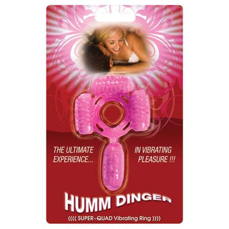 Pierced Tongue X-treme Vibrating Pleasure Ring - Magenta