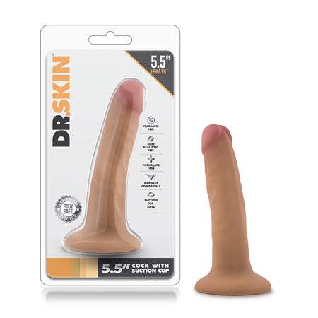 Dr. Skin - 5.5 Inch Cock With Suction Cup - Vanilla