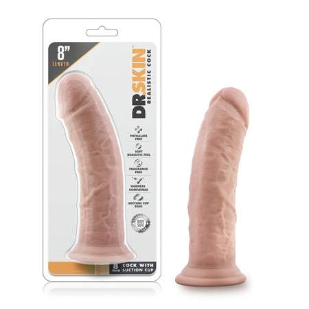 Dr Skin Cock W/suction 5.5 Mocha