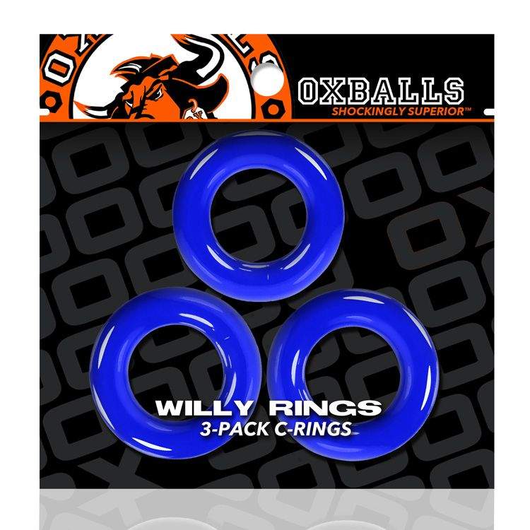 Oxballs Willy Rings - Clear Pack of 3
