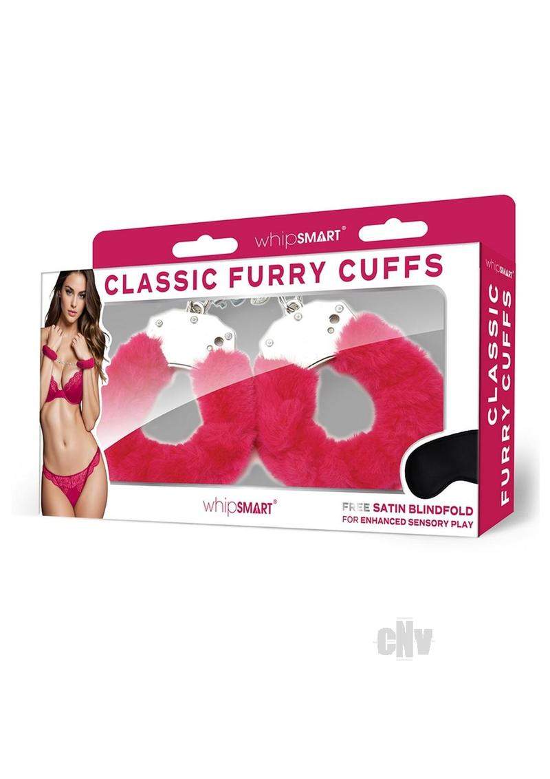 Whipsmart Furry Cuffs Eye Mask Wht