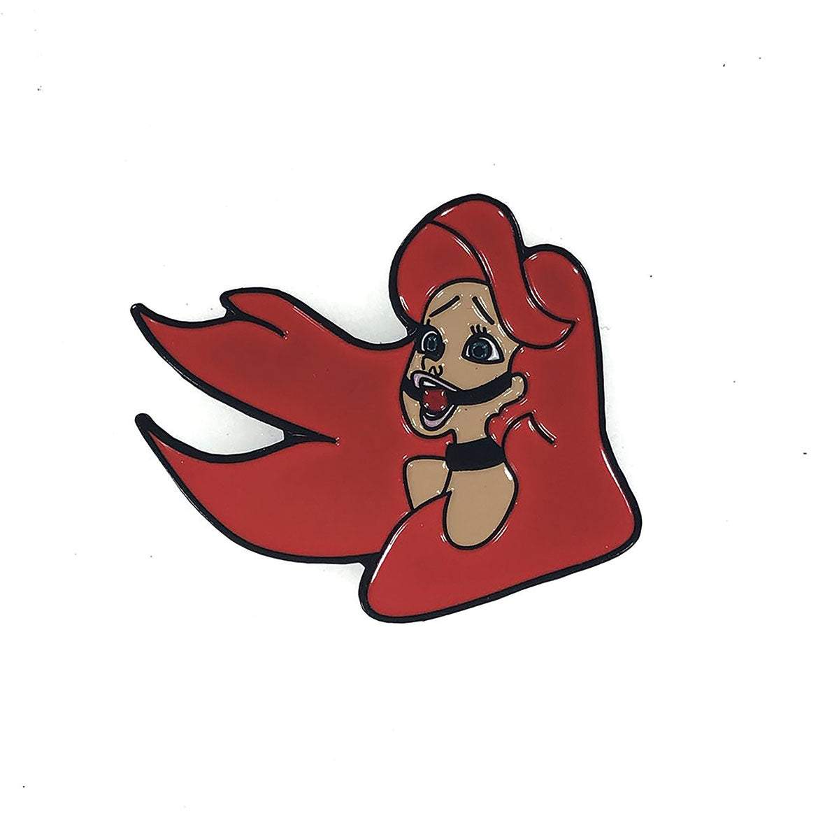 Geeky & Kinky Ariel Head Ballgag Pin
