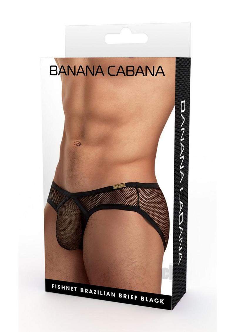Banana Cabana Bikini Mesh Sm/md Black