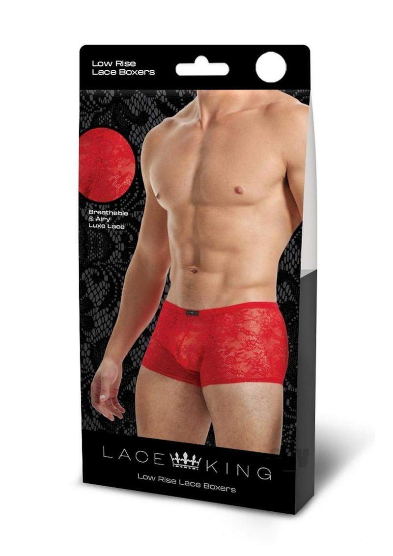 Lace King Lace Trunks M/l Red