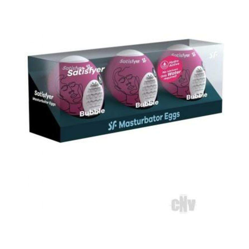 Satisfyer Masturbator Egg 3er Set Bubble