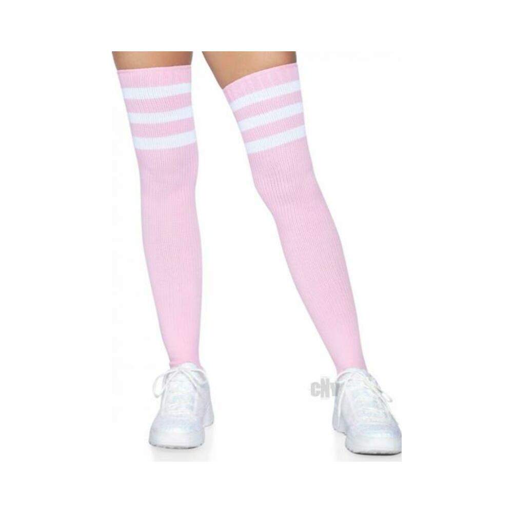 Athlete Thigh Hi 3 Stripe Top Os Lt Pnk