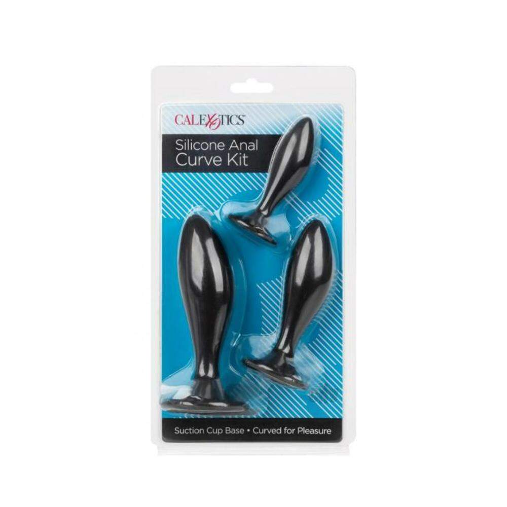 Silicone Anal Curve Kit Black