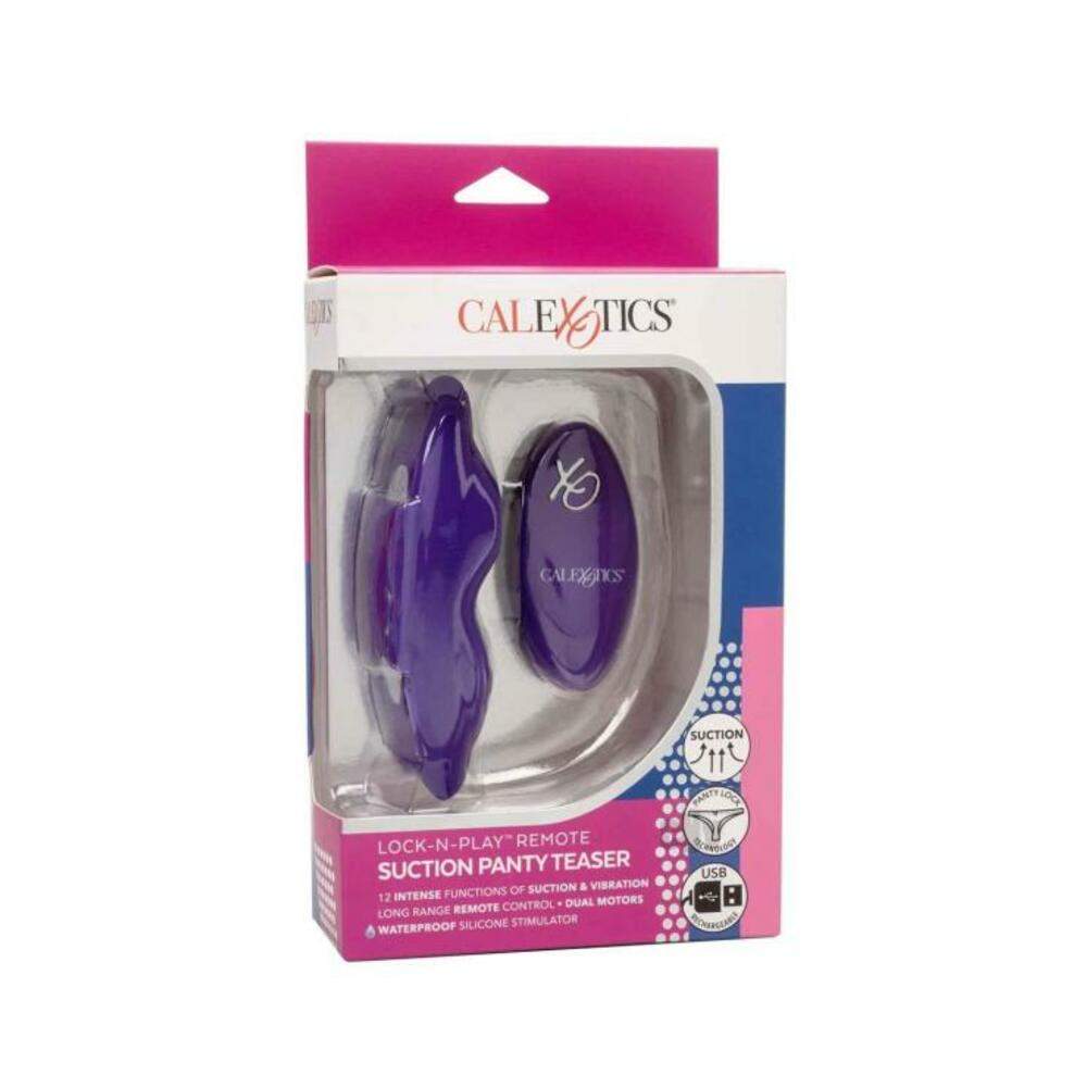 Lock N Play Remote Suction Panty Purple
