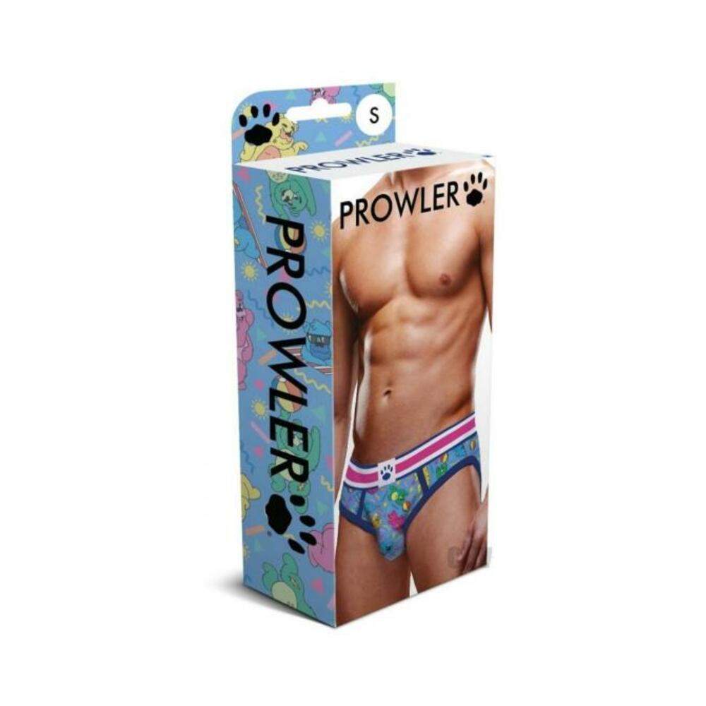Prowler Beach Bears Open Brief Sm Blue