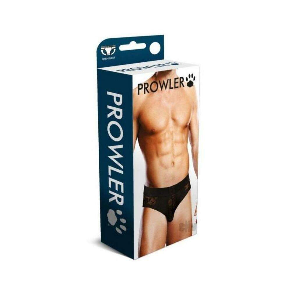 Prowler Black Lace Open Brief Xl