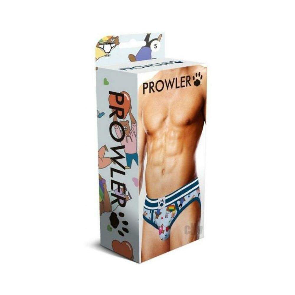 Prowler Bears W/hearts Brief Sm Blu