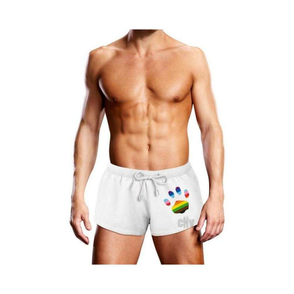 Prowler Swim Wht Oversize Paw Trunk Lg