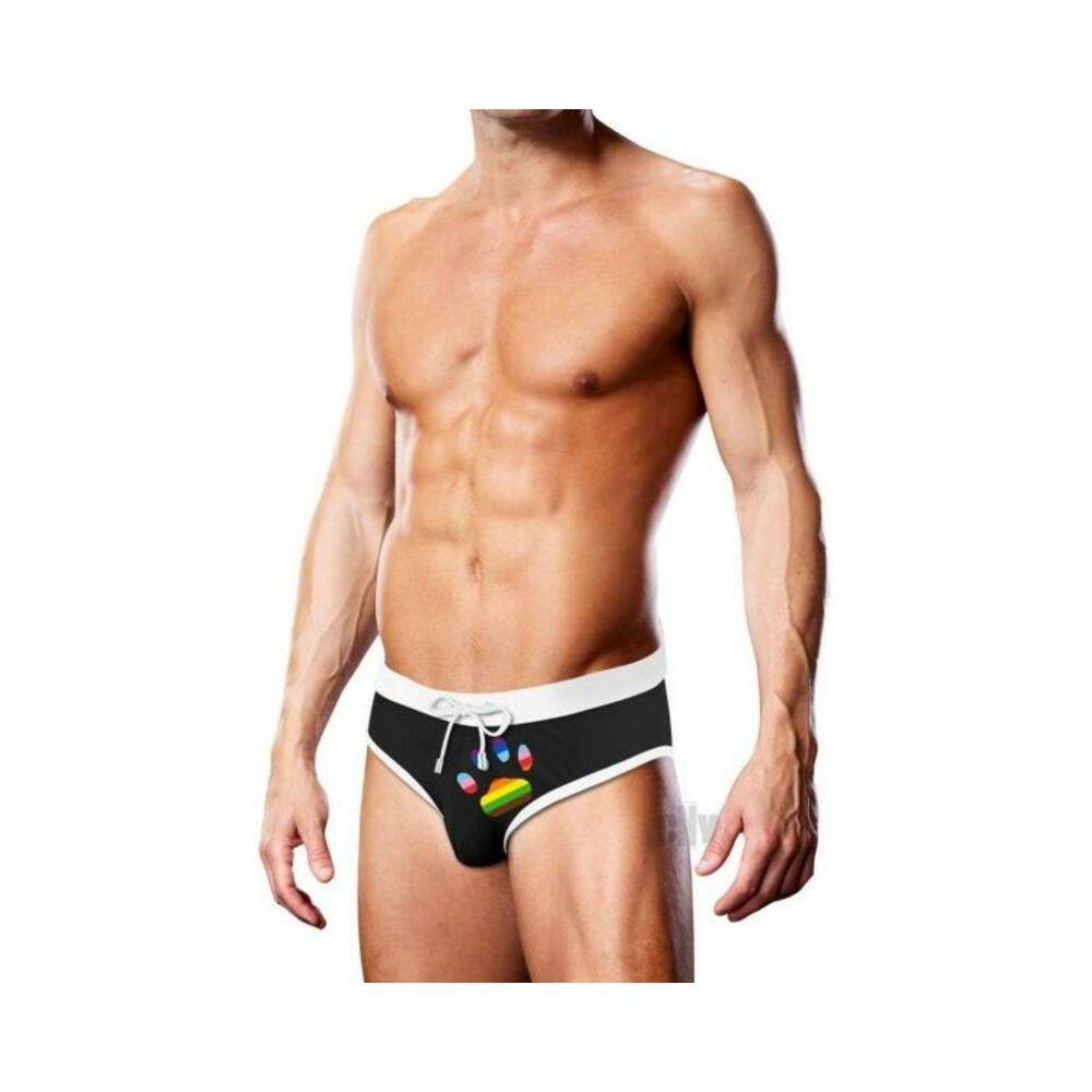 Prowler Swim Blk Oversize Paw Brief Md