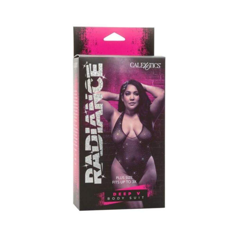 Radiance Deep V Body Suit Ps Black