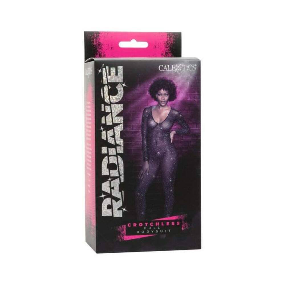 Radiance Crotchless Full Body Suit Black