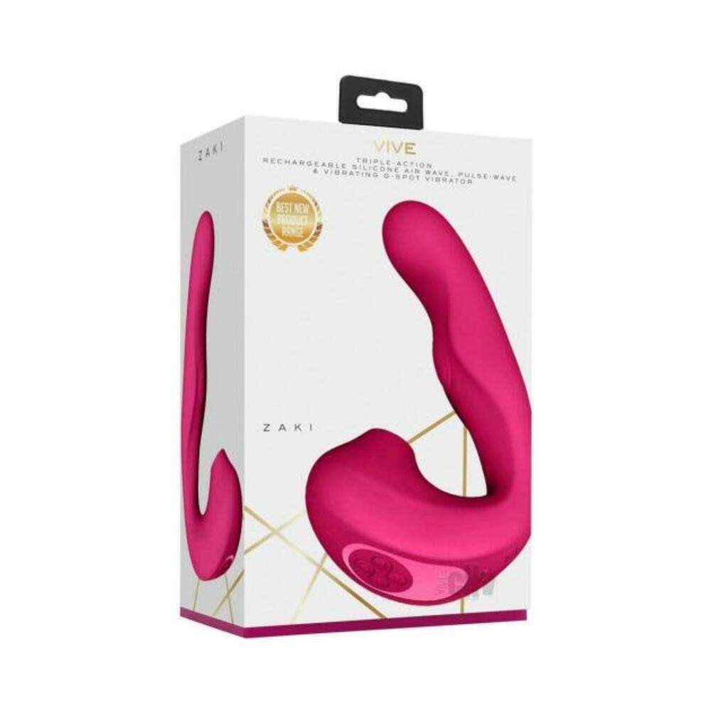 Vive Zaki Air Wave Gspot Vibe Pink