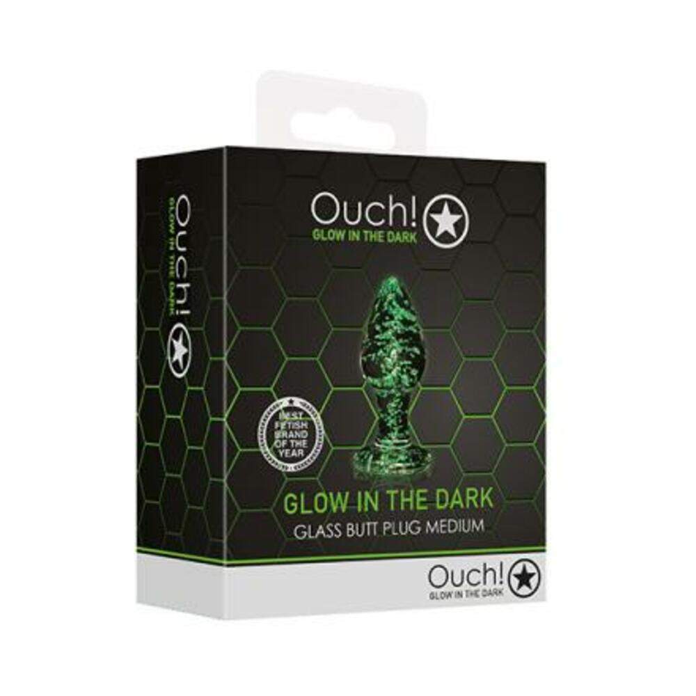 Ouch Glass Butt Plug Gitd Md