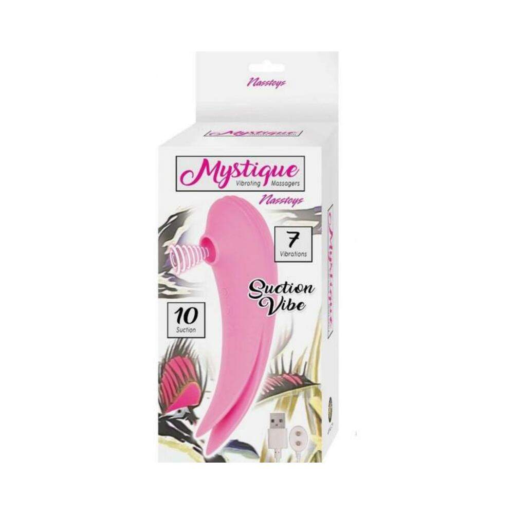 Mystique Vibe Massager Suction Pink