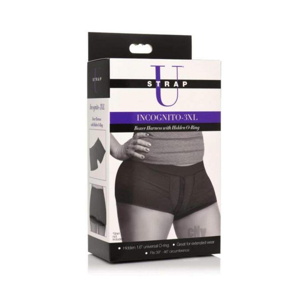 Strap U Incognito Boxer Harness 3xl Blk
