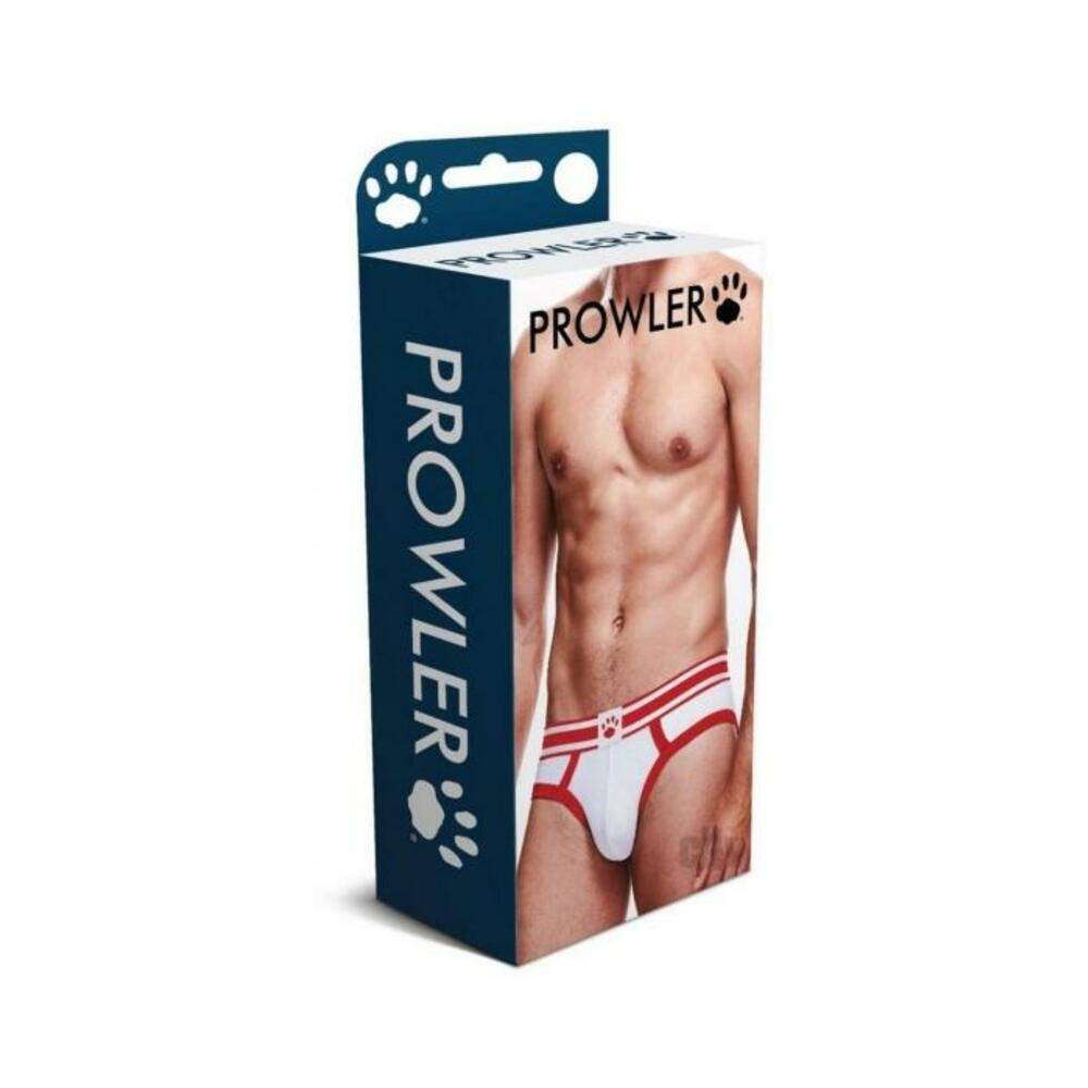 Prowler White/red Brief Md