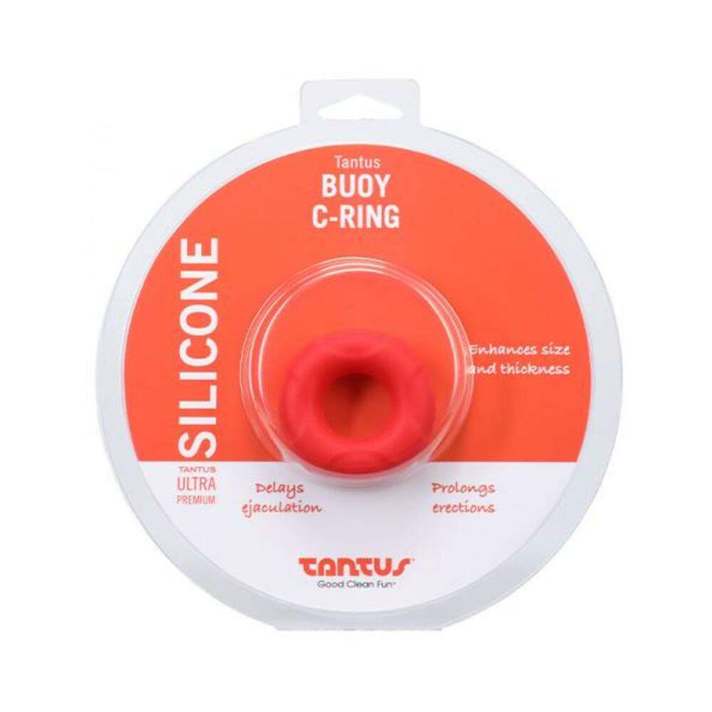 Tantus Buoy C-ring - Medium - Crimson