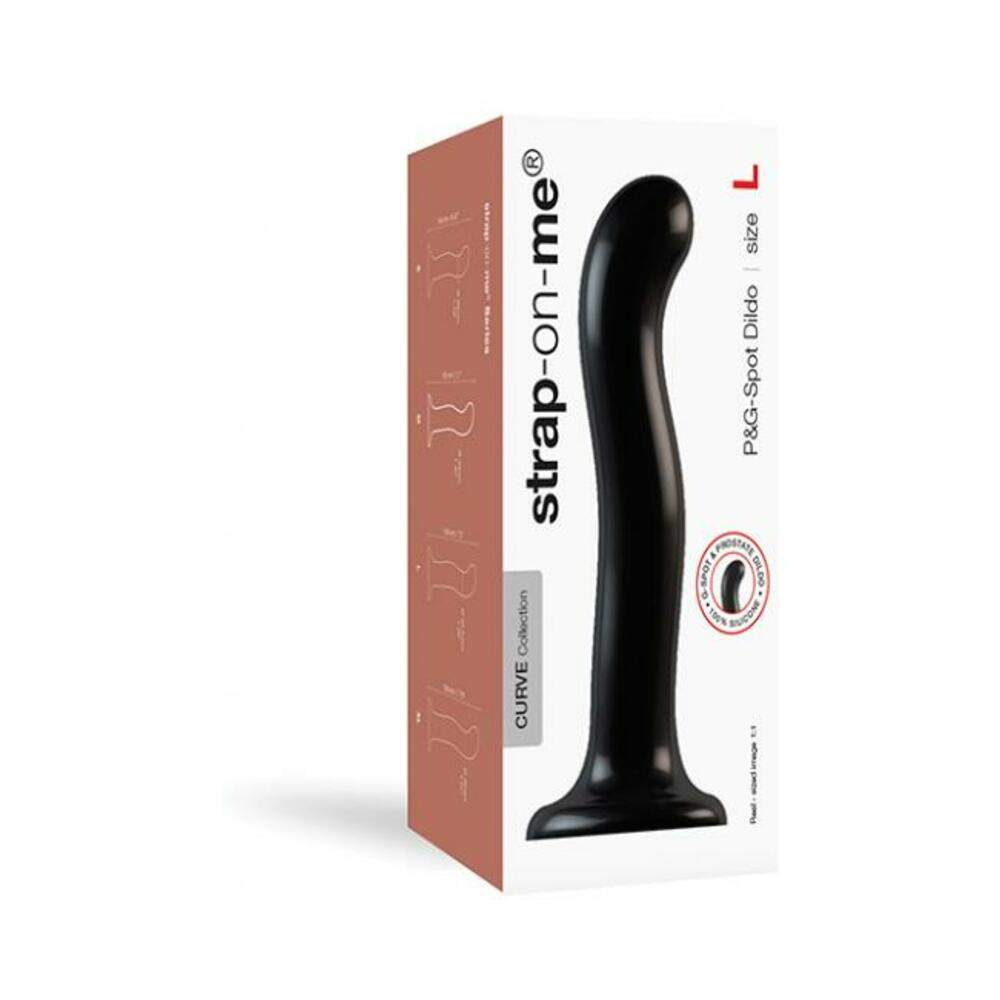 Strap On Me Silicone P&g Spot Dildo - Large Black