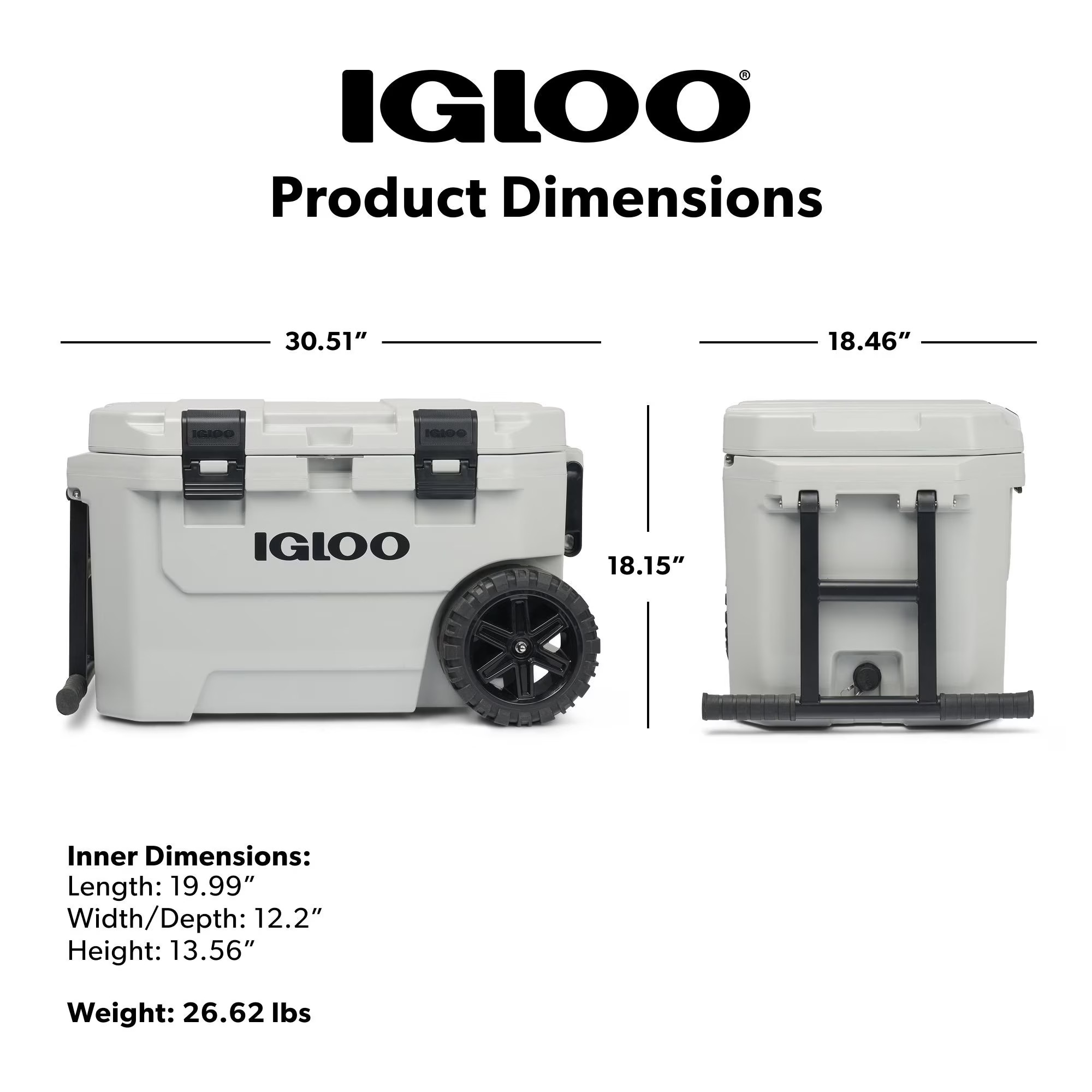 Igloo 70 QT Trailmate Journey Rolling Cooler, Americana thumbnail 2