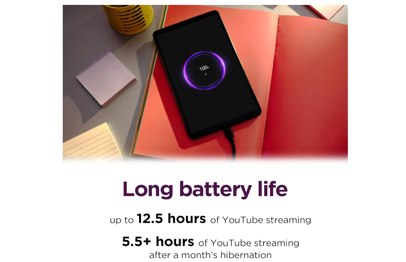 Lenovo Tab One - Lightweight Tablet - up to 12.5 Hours of YouTube Streaming - 8.7" thumbnail 3