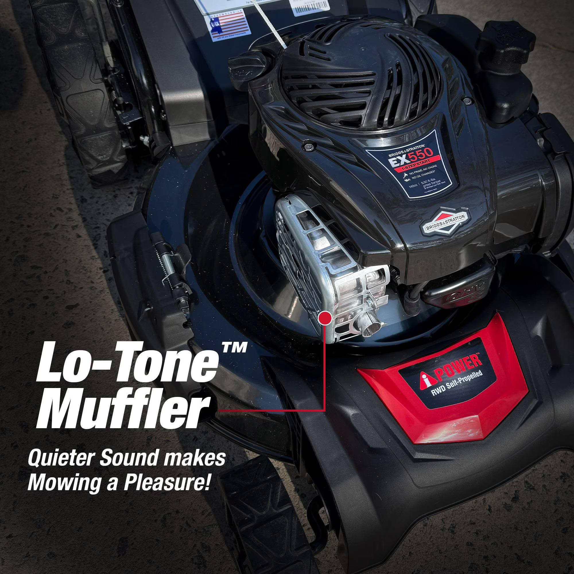 AiPower 21" Self-Propelled RWD Walk Behind Mower with Aero Flow™ Deck thumbnail 7