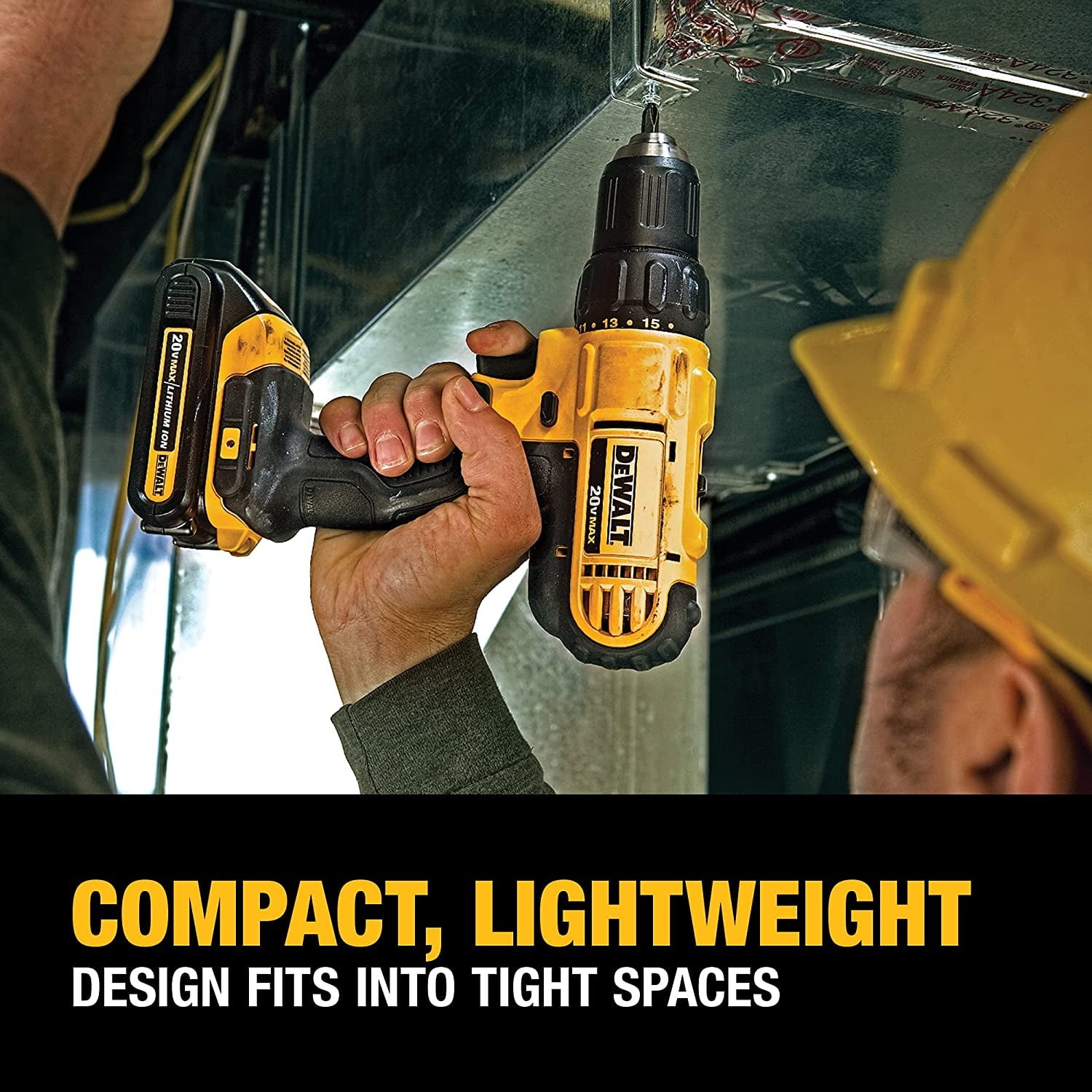 DEWALT 20V Max Cordless Drill / Driver Kit, Compact, 1/2-Inch (DCD771C2) thumbnail 3