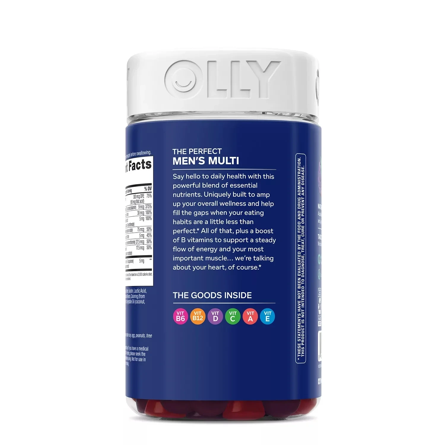 OLLY Men's Multivitamin Gummy, Blackberry Flavor (200 Count) thumbnail 5