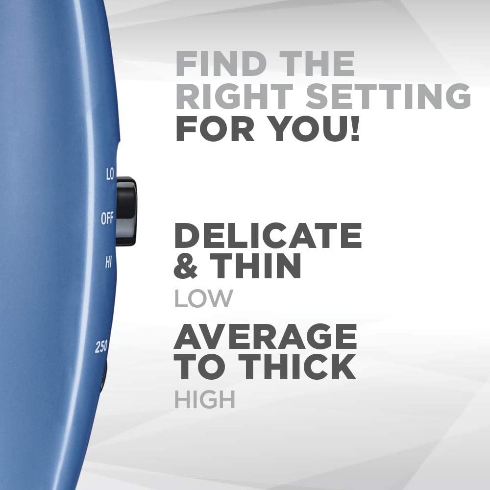 Conair Vagabond Compact 1600 Watt Folding Handle Hair Dryer; Blue thumbnail 4