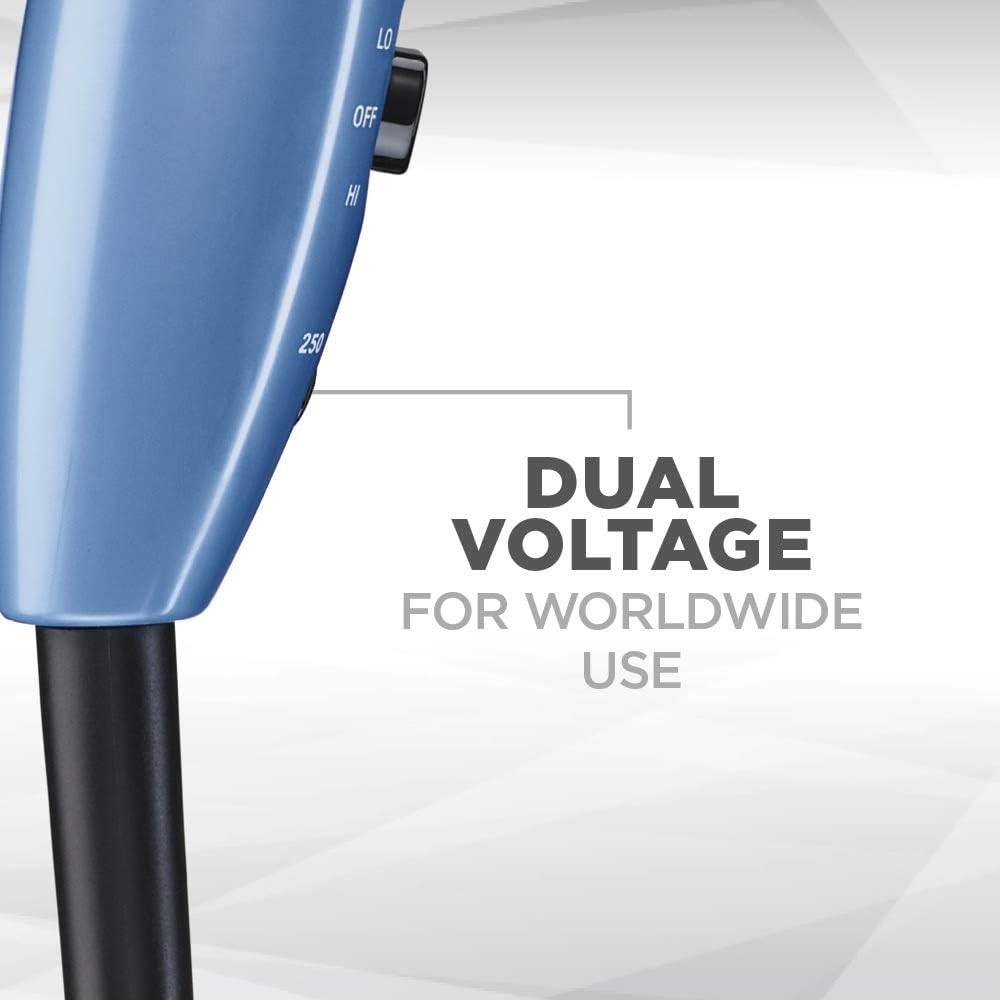 Conair Vagabond Compact 1600 Watt Folding Handle Hair Dryer; Blue thumbnail 6