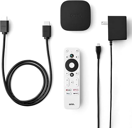 onn Android TV 4K UHD Streaming Device with Voice Remote Control & HDMI Cable thumbnail 2