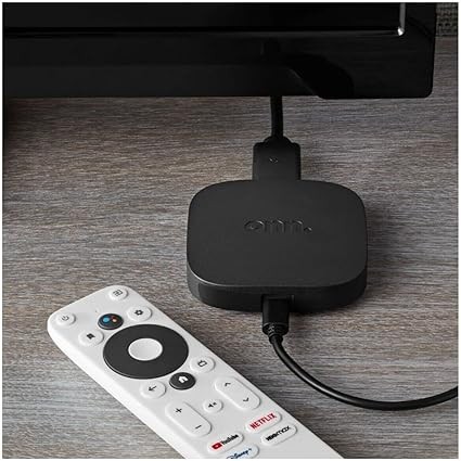 onn Android TV 4K UHD Streaming Device with Voice Remote Control & HDMI Cable thumbnail 4