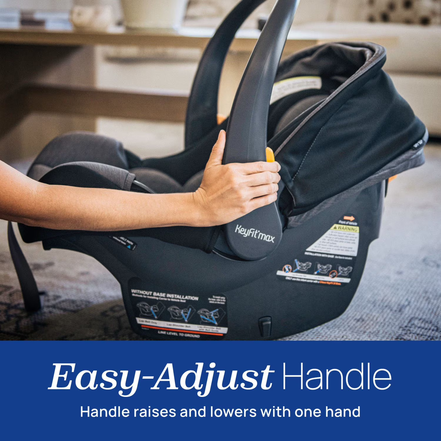 Chicco, KeyFit Max Zip ClearTex Infant Car Seat, Apex thumbnail 3